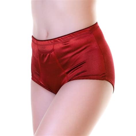 Angelina Classic High Waist Satin Briefs With Pocket 6 Pack