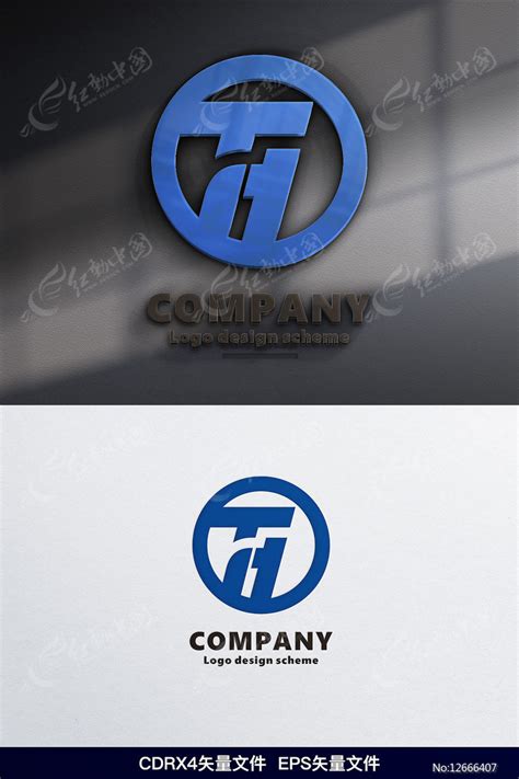 TH字母LOGO设计TH字母标志图片下载_红动中国