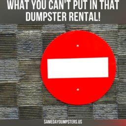 Where To Put Your Dumpster Rental Same Day Dumpsters Rental