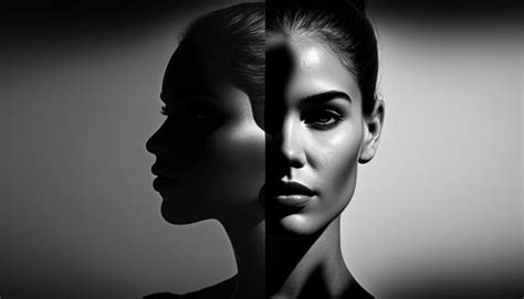 premium photo  womans face   shadow   woman