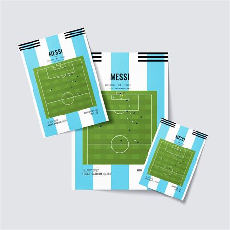 Messi Argentina World Cup Winner Minimalist Football Goal Posters