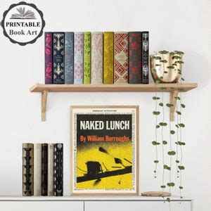 Printable Naked Lunch Book Cover Art Print On Old Etsy