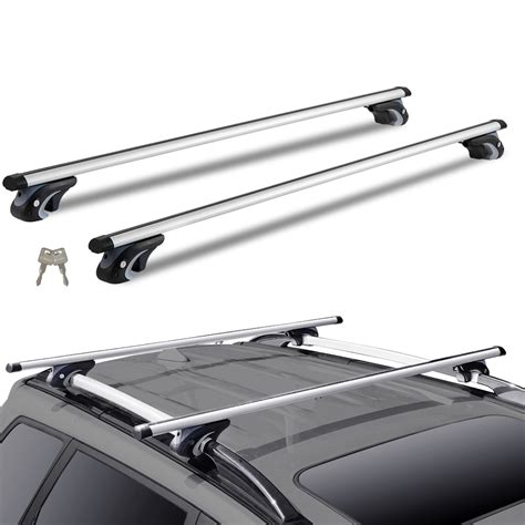 Bentism Aluminum Roof Rack Cross Bars Fits Side Rails Lbs