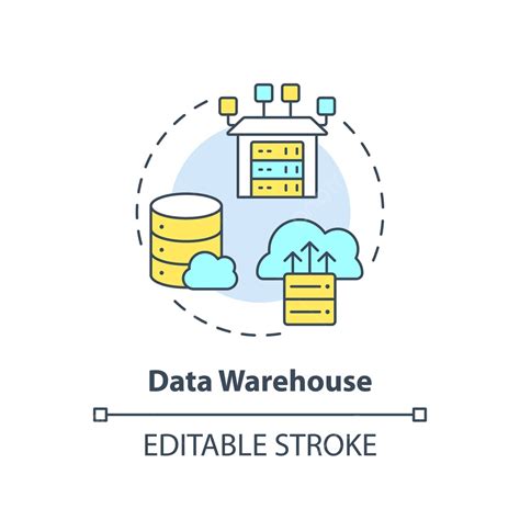 Servidor De An Lise De Cone De Conceito De Data Warehouse Moderno