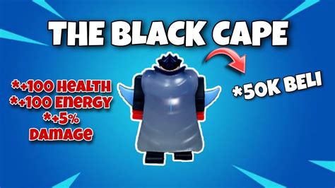 How To Get The Black Cape In Blox Fruit Youtube