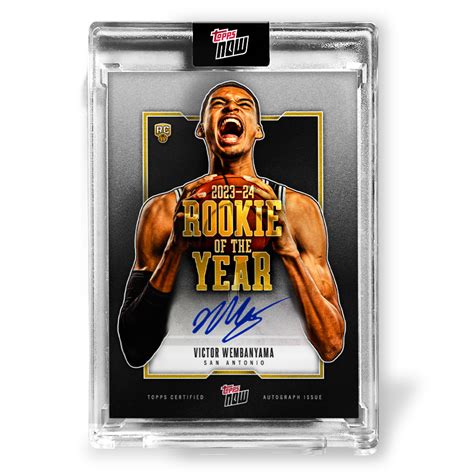 Victor Wembanyama Topps Now Basketball Card Vw