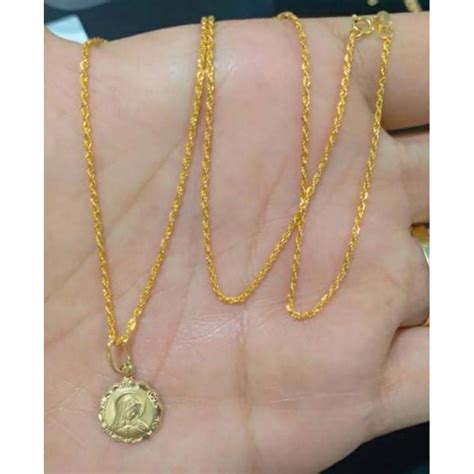 Pawnable 18k Saudi Necklace 18 Inches Shopee Philippines