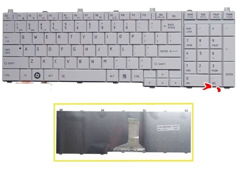 NEW US Keyboard For Toshiba Satellite C650 C655 C655D C660 C670 L675