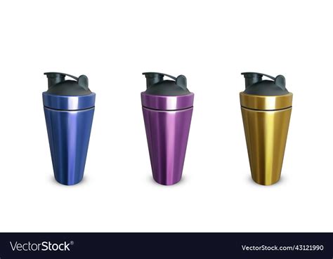 Set sports shakers isolated from the background Vector Image