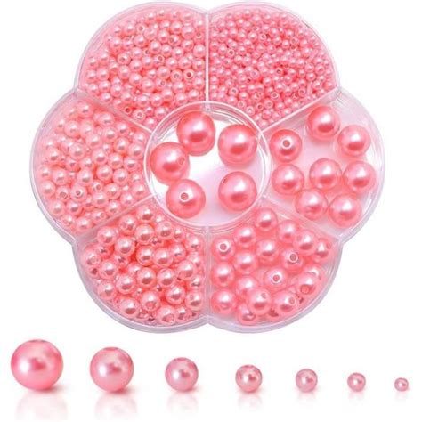 Dreamark Lot De Perles Roses Mm Perles Rondes