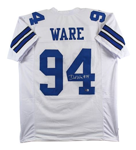 DeMarcus Ware Autographed Dallas Cowboys Custom White Jersey - KBK Sports