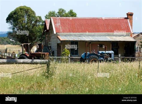 Traditional Australian Homestead Victoria Australia Stock Photo Alamy