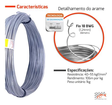 Arame Mole Fino Galvanizado Fio Bwg Mm Kg Parcelamento Sem