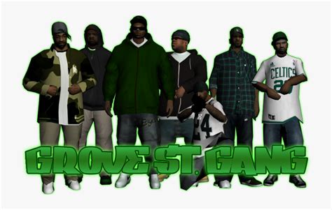 Gta 5 Gang Png - Grove Street Gang, Transparent Png - kindpng