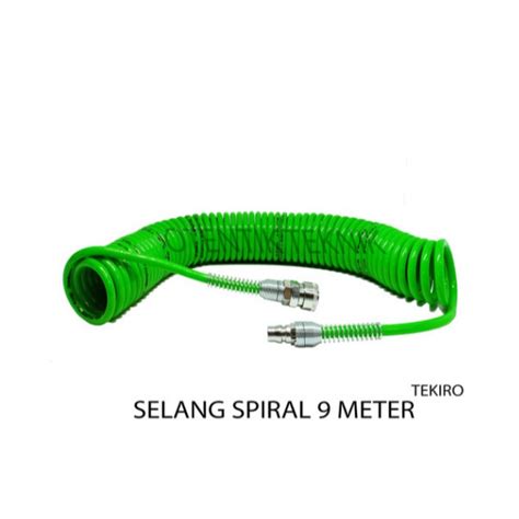 Jual TEKIRO RECOIL HOSE 9 METER SELANG SPIRAL RECOIL KOMPRESOR