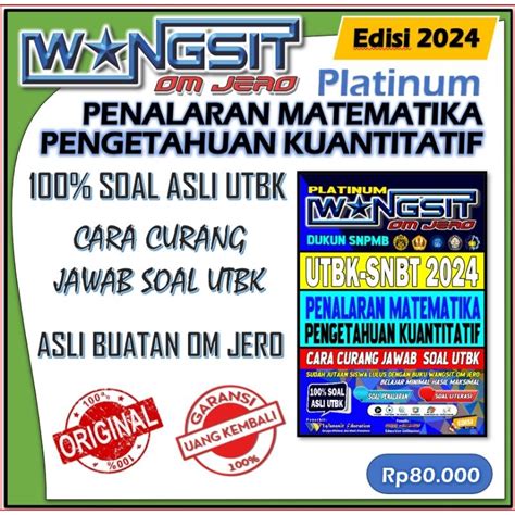 Jual UTBK SNBT 2024 Buku Wangsit Om Jero PLATINUM PENALARAN