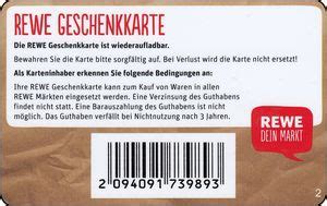 Gift Card Department Store Rewe Germany Federal Republic Rewe Col