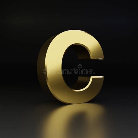 Golden Letter X Uppercase With Fire Reflection Isolated On White