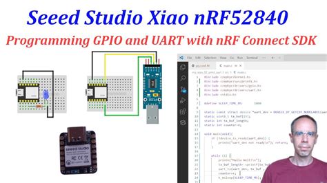 Seeed Studio XIAO NRF52840 2 Zephyr NRF Connect SDK GPIO And UART