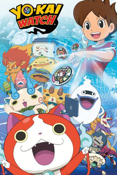 Poster Affiche Yo Kai Watch Key Art En Ligne Gratuit Europosters