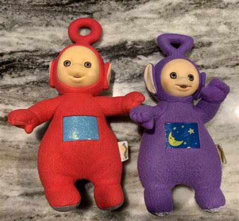 Teletubbies Plush Pair Tinky Winky And Po Eur Picclick It