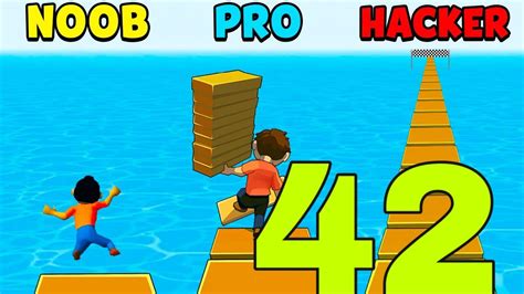 Noob Vs Pro Vs Hacker In Shortcut Run All Levels Gameplay New Games