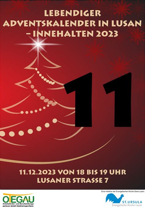 Lebendiger Adventskalender In Lusan OTEGAU GmbH