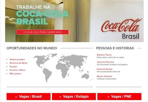 JOVEM APRENDIZ COCA COLA 2020 INSCRIÇÃO Vagas Requisitos