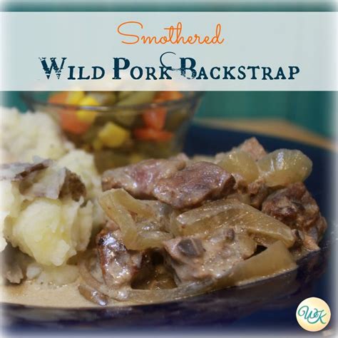 Smothered Wild Pork Backstrap Crockpot Recipe