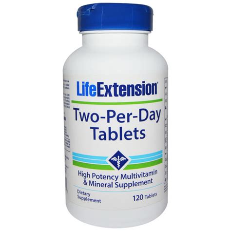Two-Per-Day Multivitamin 120 Tab by Life Extension | Everything Natural