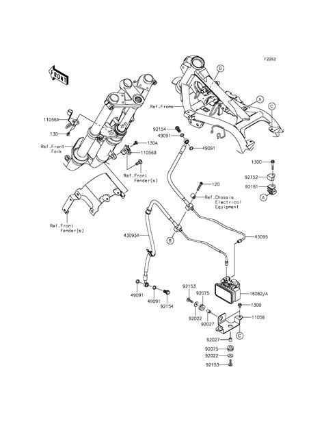 Durite De Frein Pour Ninja Abs Ex Bdf Noir Esprit Kawasaki