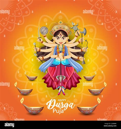 Durga Puja Celebrations Stock Vector Images Alamy