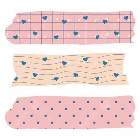 Aesthetic Washi Tape PNG Transparent Cute Aesthetic Washi Tape Cute