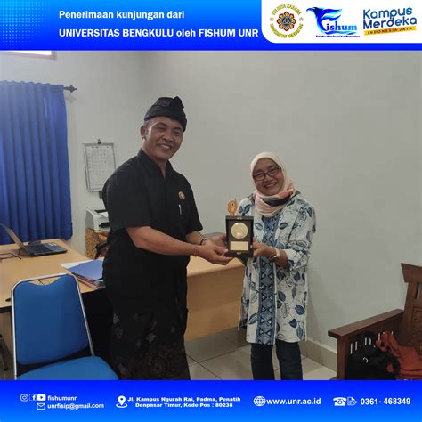 Penerimaan Kunjungan Universitas Bengkulu Oleh Fishum Unr Fakultas