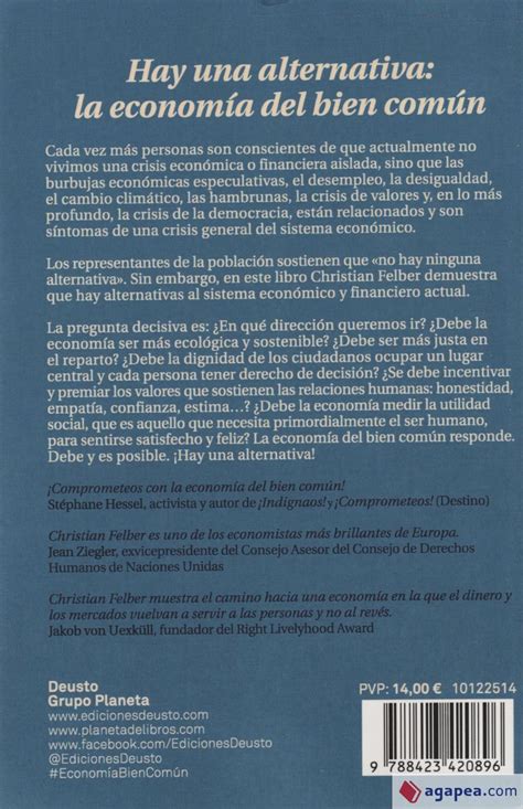 LA ECONOMIA DEL BIEN COMUN CHRISTIAN FELBER 9788423420896