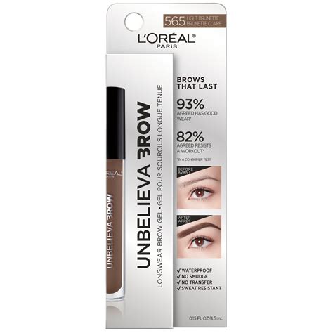 L Oréal Paris Unbelieva Brow Longwear Waterproof Tinted Brow Gel Light Brunette Shop Brow