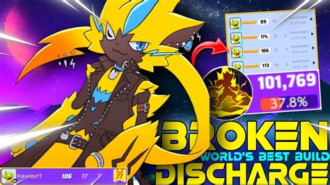 Zeraora Becomes Insanely Broken With Worlds Best Emblem Build Of Discharge Pokemon Unite