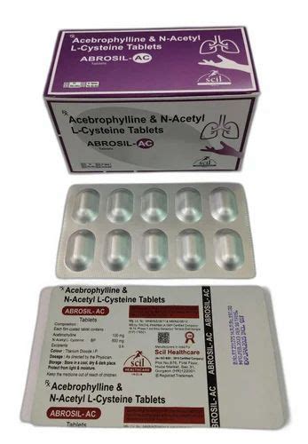 N Acetyl L Cysteine Acebrophylline Tablet At Rs 1900 Box Zirakpur