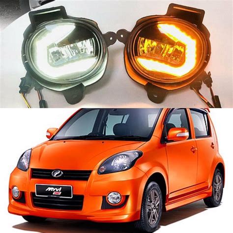 Perodua Myvi SE SE2 LED Fog Lamp 3 In 1 With DRL LED Signal Light With