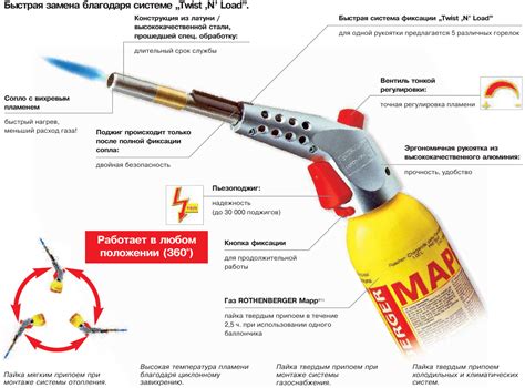 Устройство газовой горелки для баллончика с пьезоподжигом схема 59 фото ...