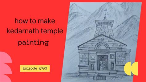 Kedarnath Temple Drawing Kedarnath Temple Drawing Step By Step