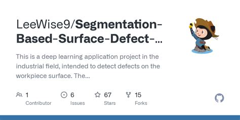 Issues Leewise Segmentation Based Surface Defect Detection Github