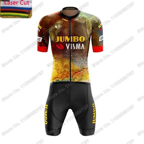 Jumbo Visma Maillot De Cyclisme De L Quipe France Tdf Pour Hommes