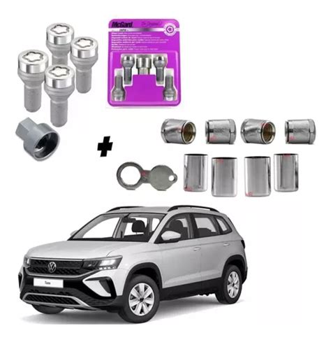 Kit Parafuso Antifurto De Roda E Bico Vw Taos