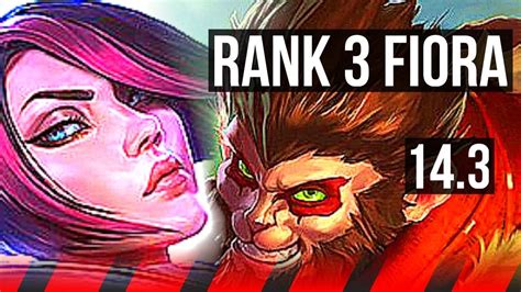 Fiora Vs Wukong Top Rank Fiora Rank Na Challenger