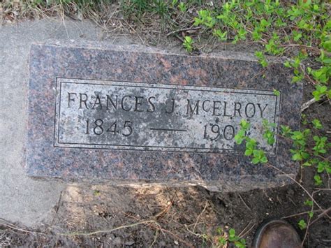 Frances Jeanette Thornton Mcelroy 1845 1904 Find A Grave äreminne