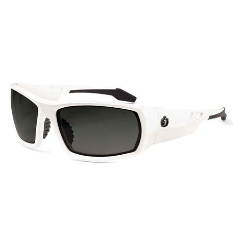 Ergodyne Skullerz Odin White Polarized Safety Glasses Tinted Lens Ansi Certified Odin The