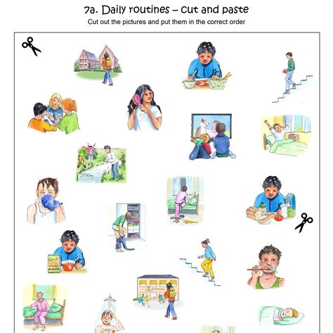 Worksheets Daily Routines Middenbouw Spelen Met Engels