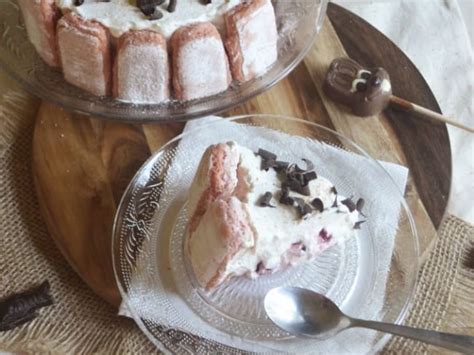 Ma charlotte aux biscuits roses Recette par Quand Julie Pâtisse