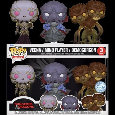 Funko Pop Games Dungeons Dragons Vecna Mind Flayer Demogorgon